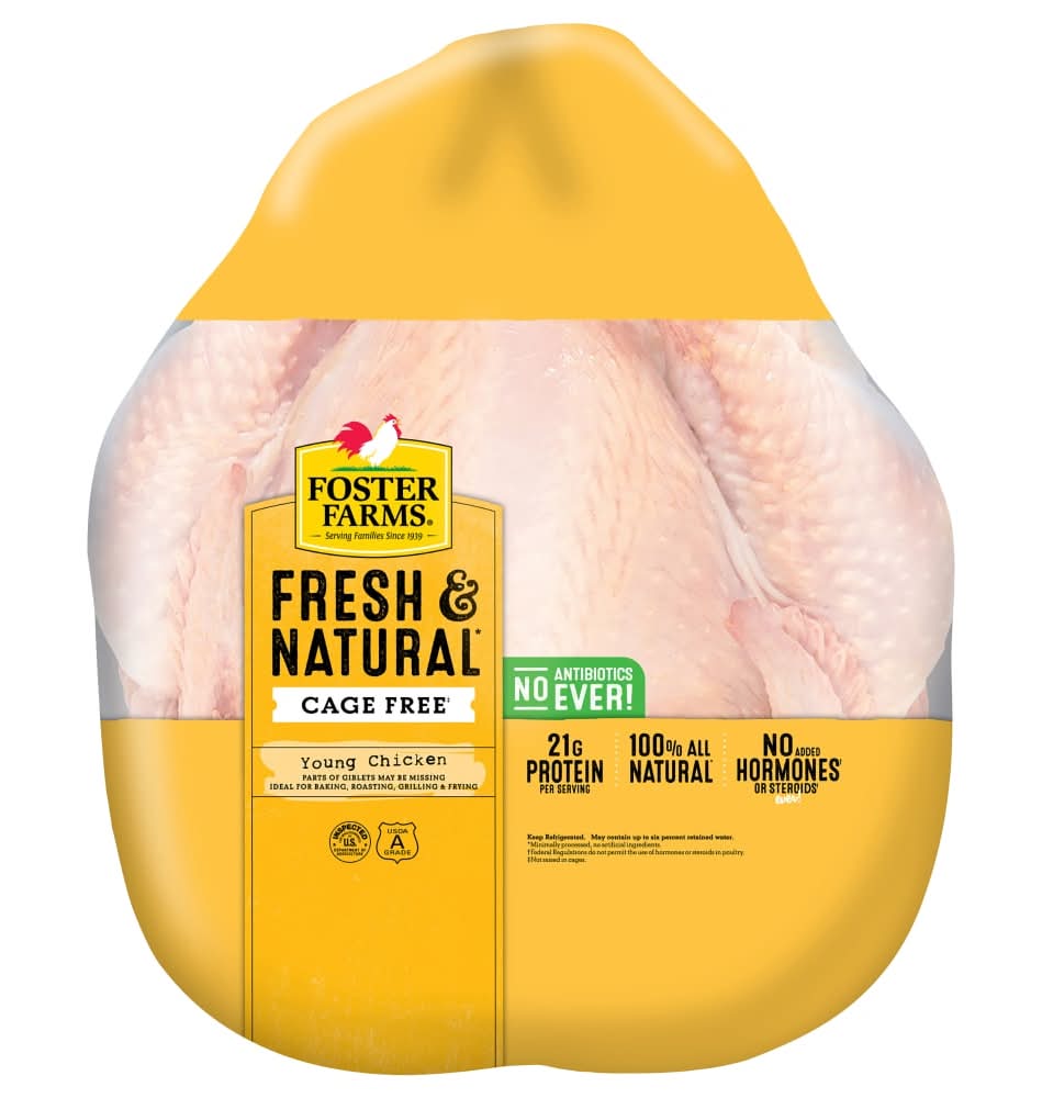 Foster Farms Fresh & Natural Cage Free Whole Chicken