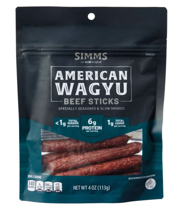 Aldi Simms American Wagyu Beef Sticks (4 oz)