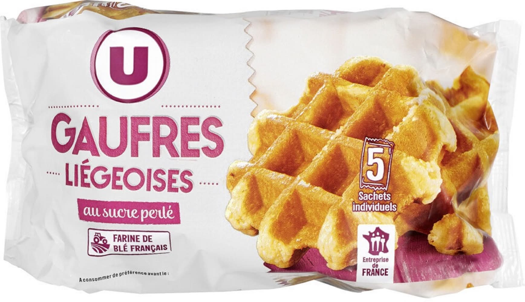 Les Produits U - Gaufres liégeoises au sucre perlé (5)