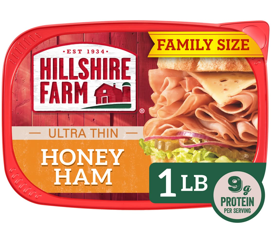 Hillshire Farm Ultra Thin Ham Family Size, Honey (1 lbs)