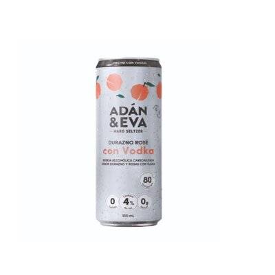 Adan&Eva Cerveza Con Vodka Durazno Rose Lata 355 Ml