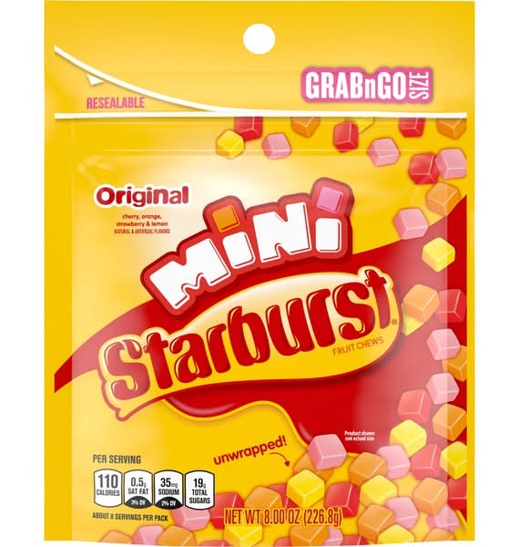 Starburst® Mini Original Grab N Go Resealable Bag 8oz