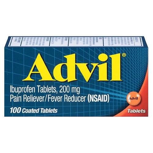 Advil Ibuprofen Pain Reliever & Fever Reducer Tablets - 100.0 ea