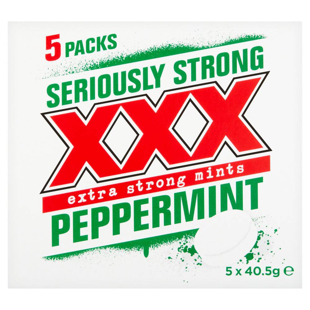 XXX Extra Strong Peppermints Multipack 5x40.5g