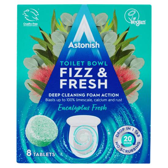 Astonish Toilet Bowl Fizz & Fresh Eucalyptus Fresh Tablets (8ct)