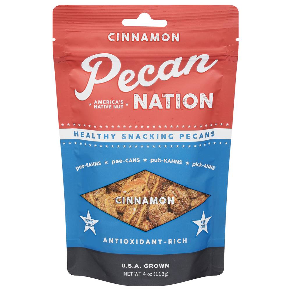 Pecan Nation Healthy Snacking Cinnamon Pecans (4 oz)