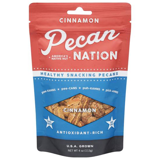 Pecan Nation Healthy Snacking Cinnamon Pecans