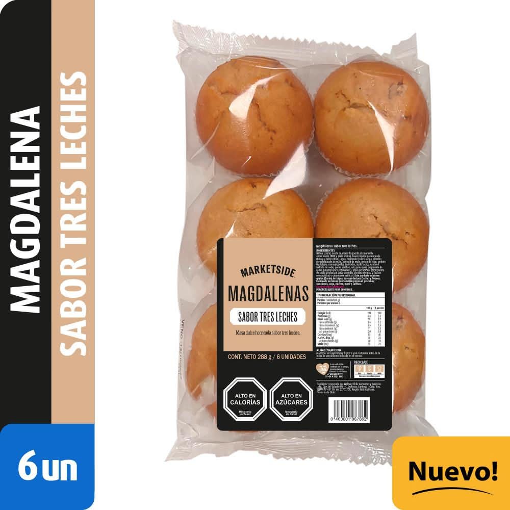 Lider · Magdalenas - Tres Leches (6 un)