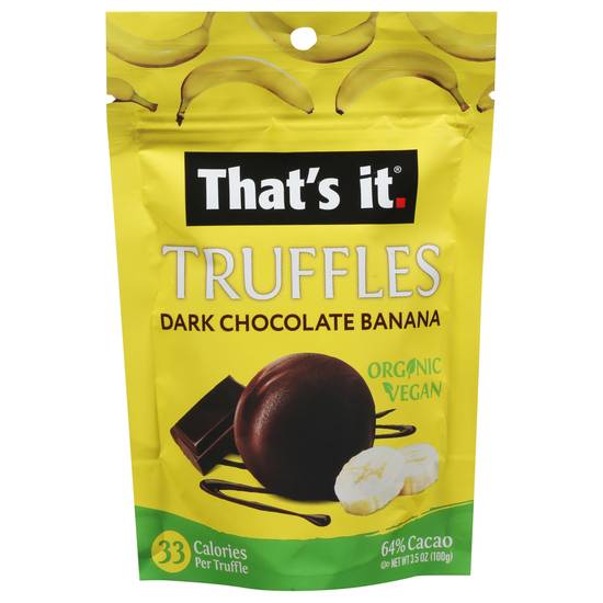 That's It. Organic Truffles (dark chocolate-banana)
