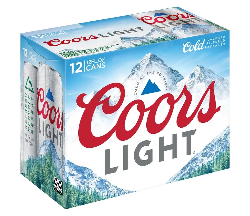 Coors Light Beer - 12 Pack