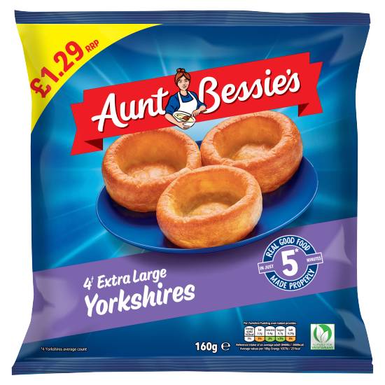 Aunt Bessie's Extra Large, Yorkshires Puddings (4 pack)