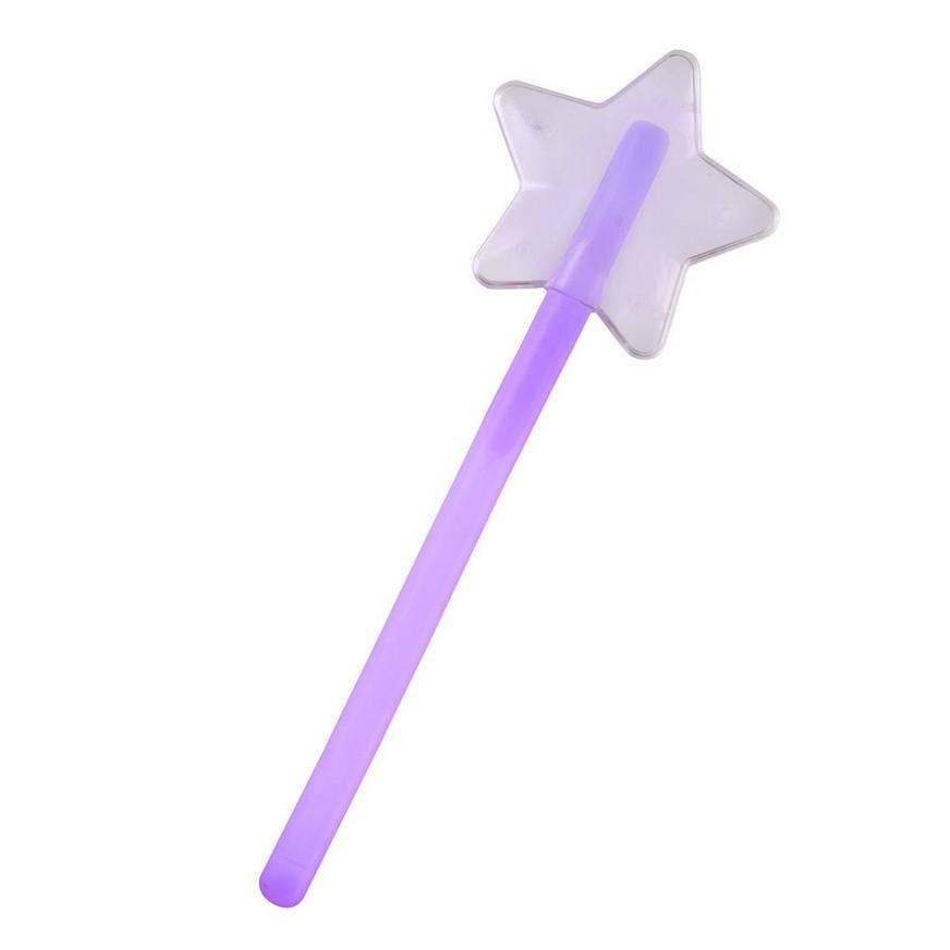 Party City Star Glow Wand, Unisex, 3in x 9in, White -Lavender