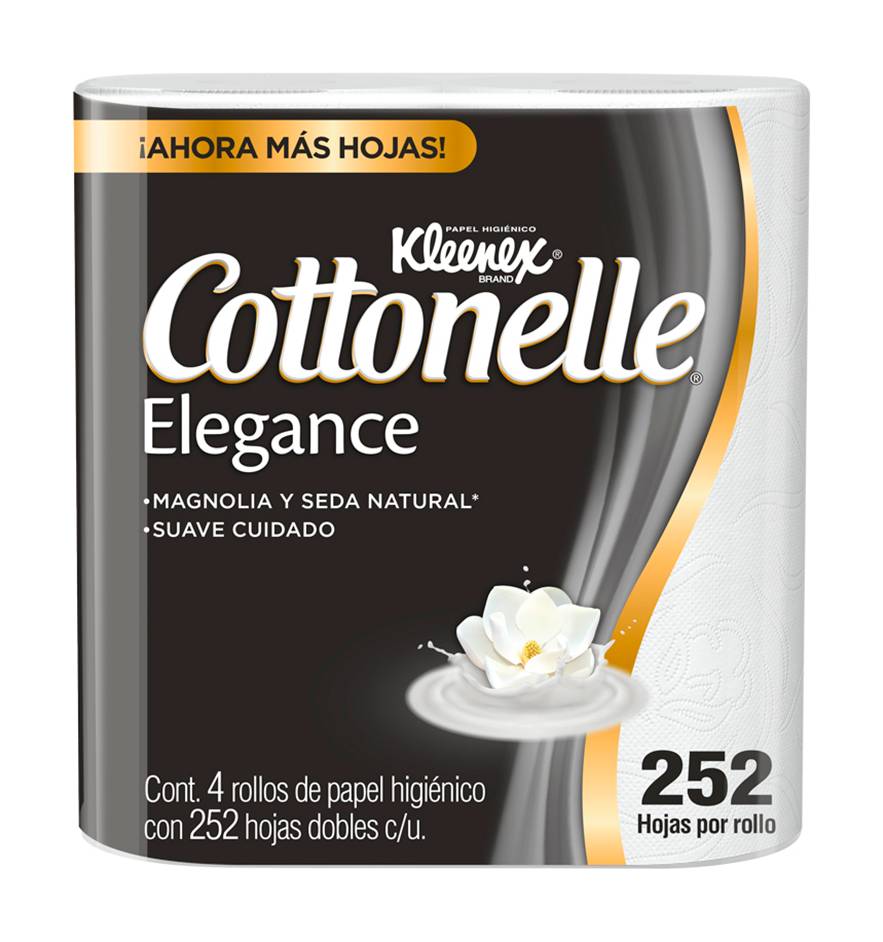 Kleenex Cottonelle · Papel higiénico elegance xl (4 un)