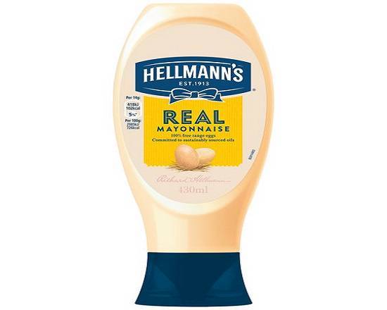 Hellmanns Real Mayo Sqzy (430 Ml)