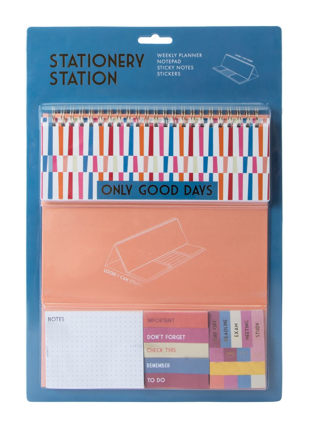 Desk Stationery Station Blue