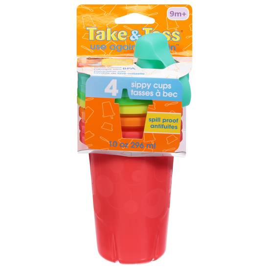 Take & Toss Sippy Cups 9m + (4 ct)
