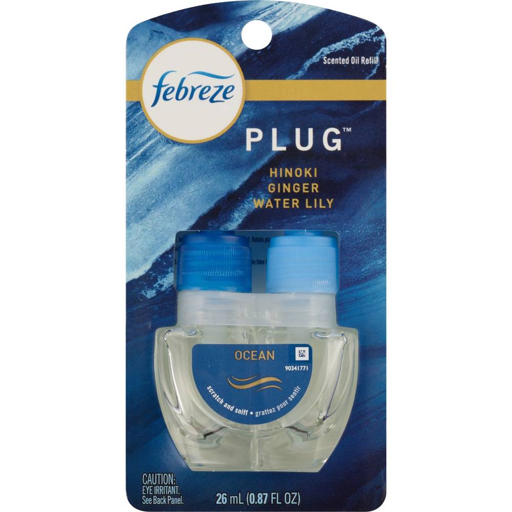 Febreze Unstopables Pluggable Scented Oil Refill Air Freshener, Ocean