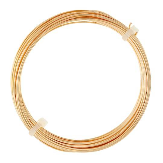 Beadalon 20 Gauge Round German Style Wire, 6 m, Gold