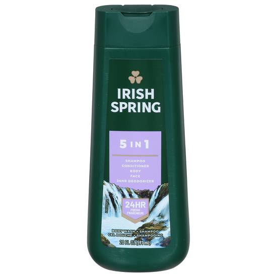 Irish Spring 5 in 1 Body Wash + Shampoo