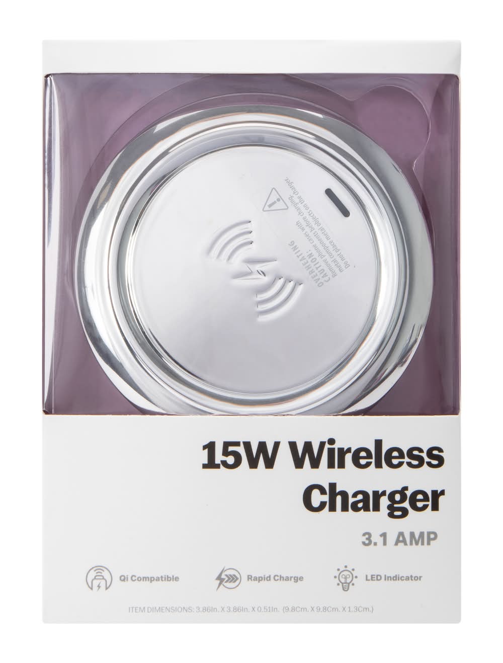 15W Wireless Charger Silver