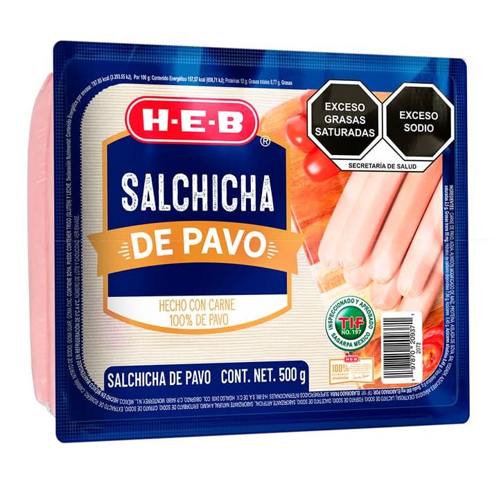 Salchicha de Pavo 500 Gr