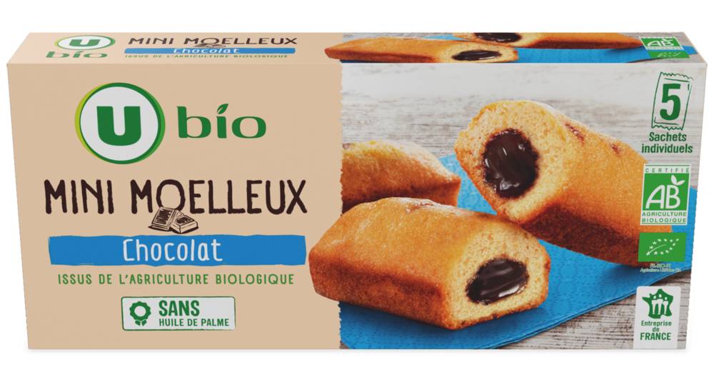 Les Produits U - Mini moelleux fourrés au chocolat (140g)