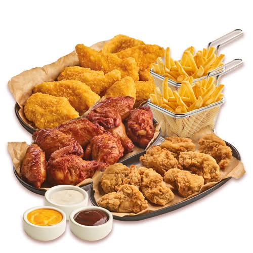 TRIO ZESTAW: WINGSY, STRIPSY, NUGGETSY