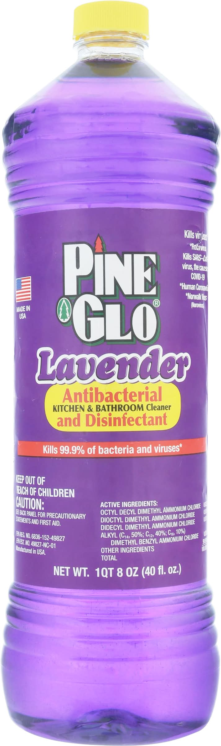 Pine Glo Lavender Antibacterial & Disinfectant Cleaner (40 fl oz)