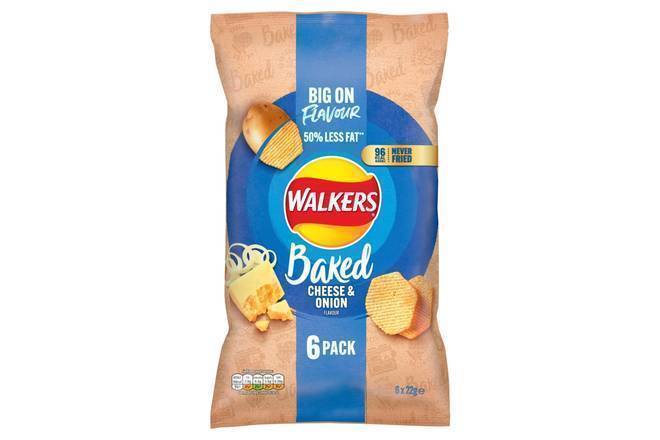Walkers Baked Cheese & Onion 22g 6pk