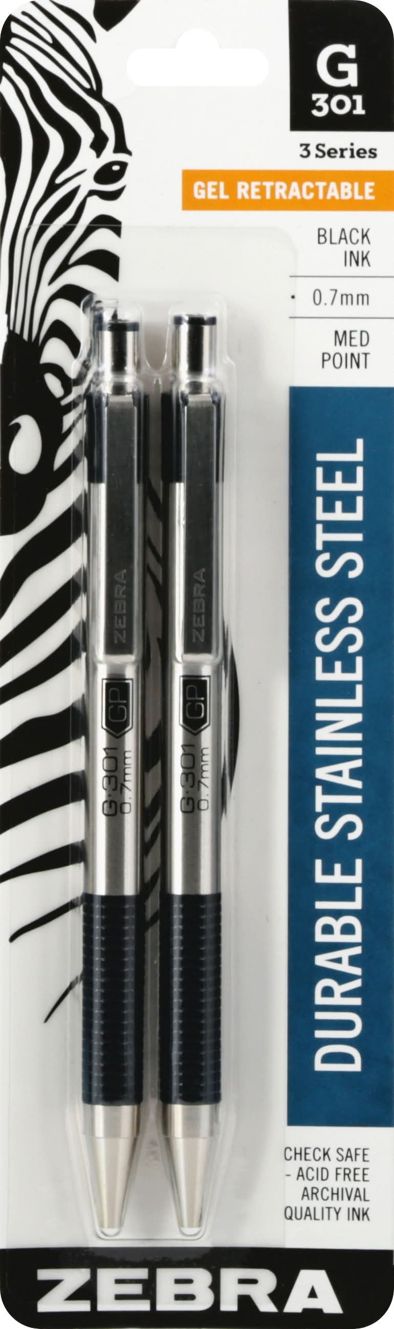 Zebra Black Ink Gel Retractable Pen (0.4 oz)