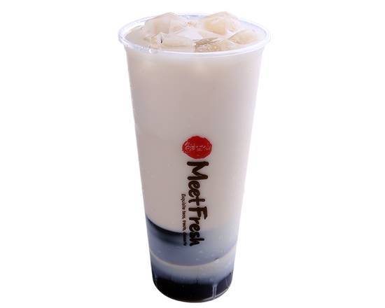 Grass Jelly Milk Tea (Cold)