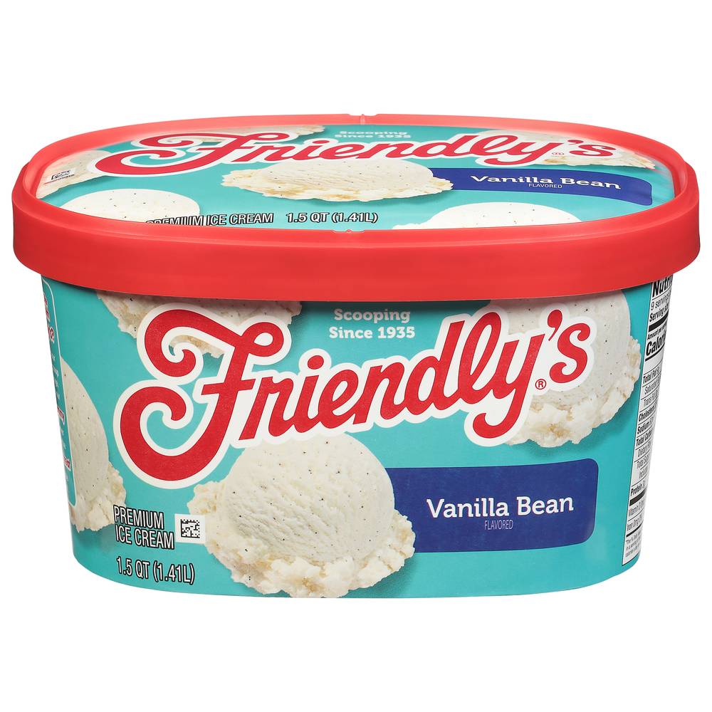 Friendly's Premium Ice Cream, Vanilla Bean (47.6 oz)