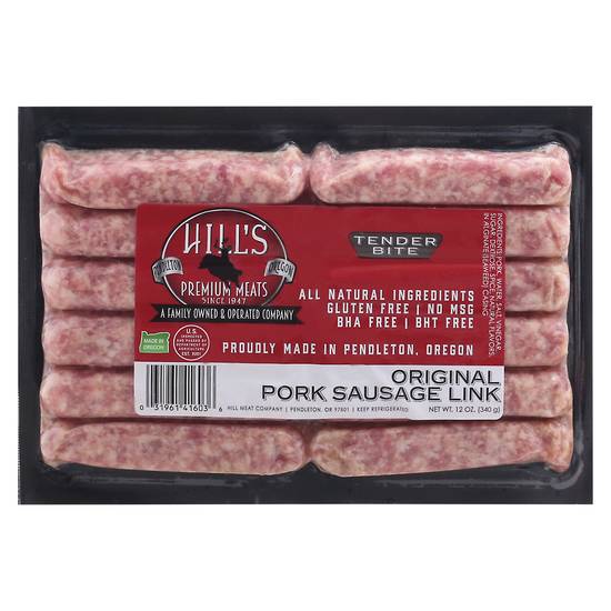 Hill's Premium Meats Original Pork Sausage Link Tender Bite (12 oz)