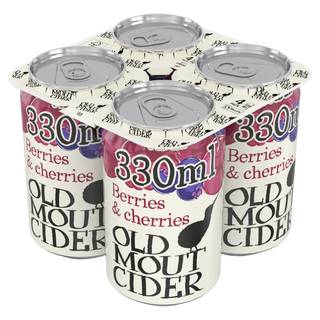 Old Mout Cider Berries & Cherries Hard Cider (4 pack, 330 ml)