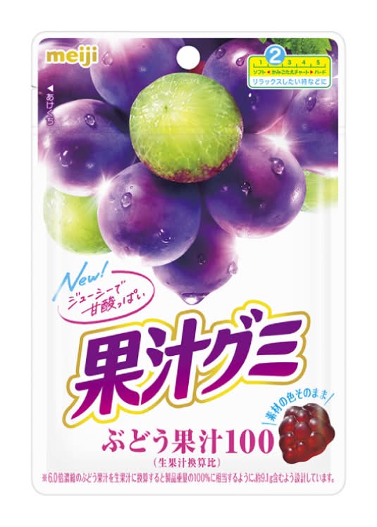 明治 果汁QQ軟糖-葡萄口味 54g <54g克 x 1 x 1Bag包>