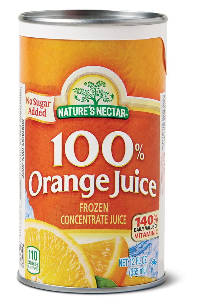Nature's Nectar Frozen Juice Concentrate, Orange (12 fl oz)