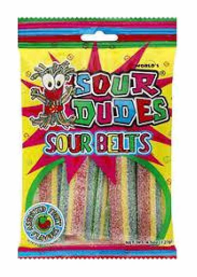 Sour Dudes Sour Belts Candy