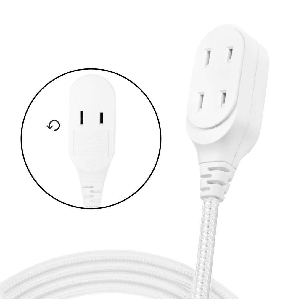 HDX 100 ft. 16/3 Light Duty Indoor/Outdoor Extension Cord with Multiple