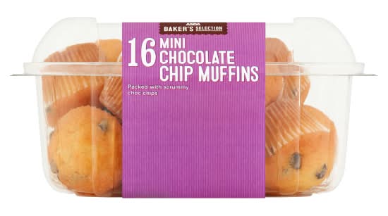 The Bakery at ASDA Chocolate Chip Mini Muffins (16 pack)