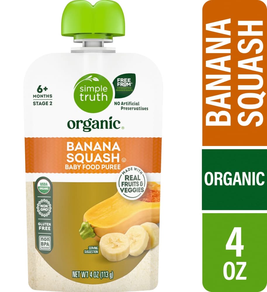 Simple Truth Organic® Banana Squash Stage 2 Baby Food Puree