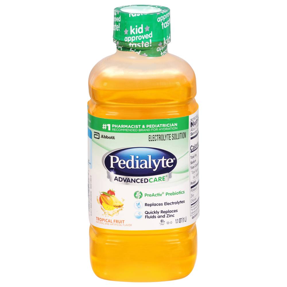 Pedialyte Advanced Care Electrolyte, Tropical Fruit (33.8 fl oz)