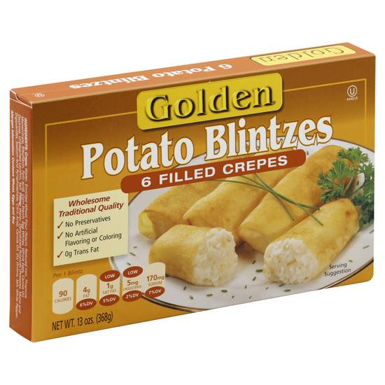Dr. Praeger's Golden Frozen Potato Blintzes (13 oz)
