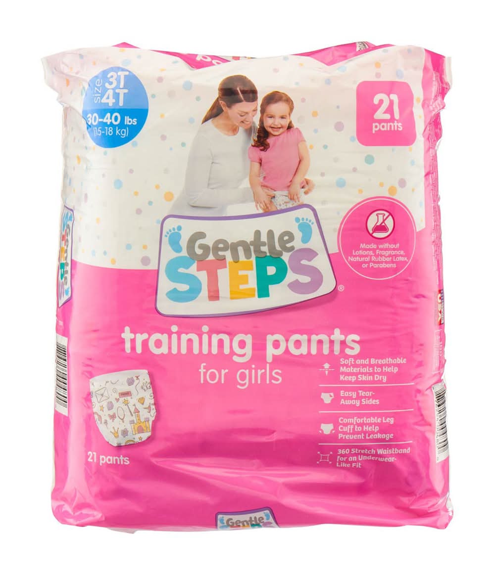 Gentle Steps Training Pants For Girls 3t-4t 21 Ct