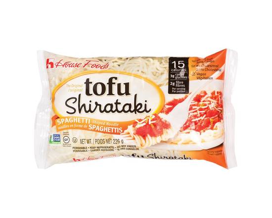 House Foods · Nouilles de tofu en forme de spaghettis, Shirataki (226 g) - Tofu shirataki spaghetti shaped noodles (226 g)