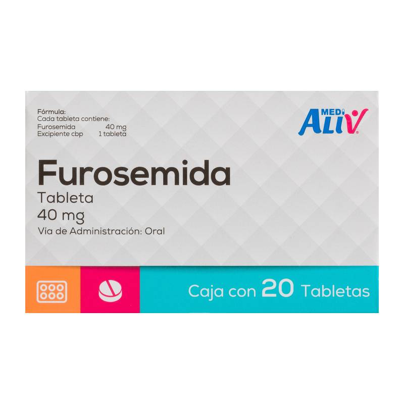 Medialiv Furosemida 40 Mg Caja 20 Tab