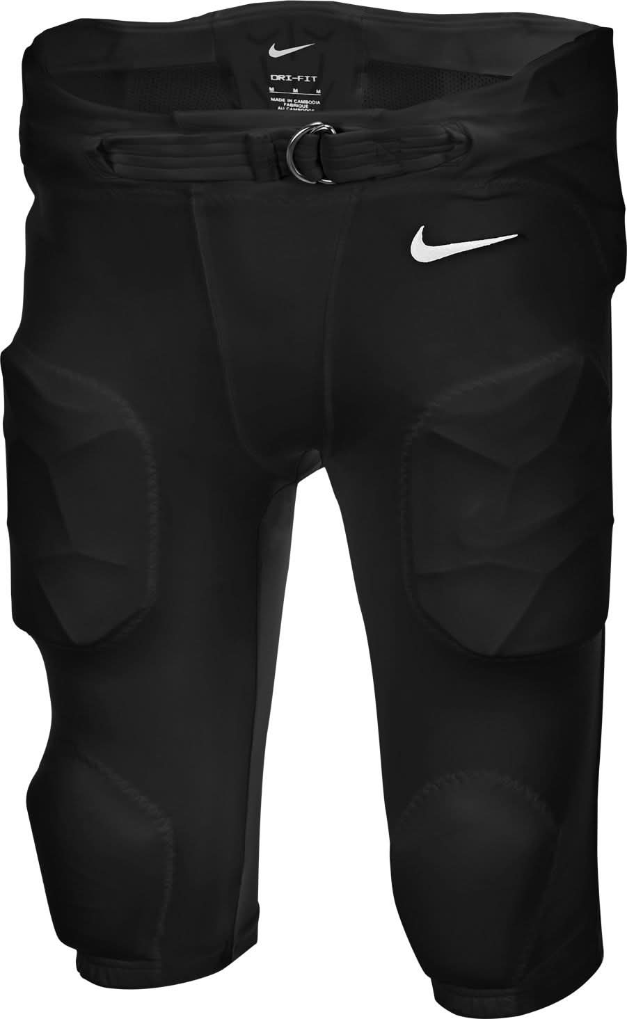Nike Youth Recruit Integrated Football Pants (Black/White, M)