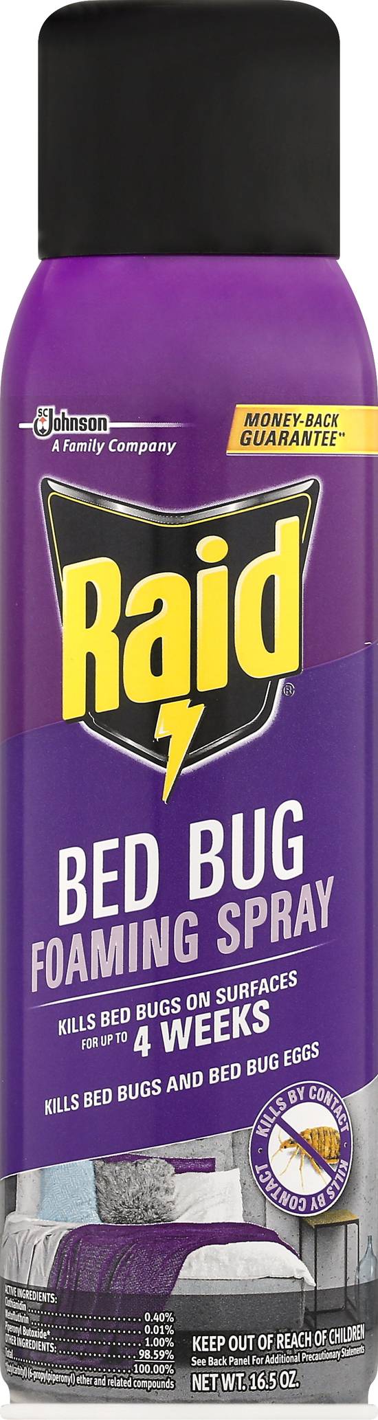 Raid Bed Bug Foaming Spray (16.5 oz)