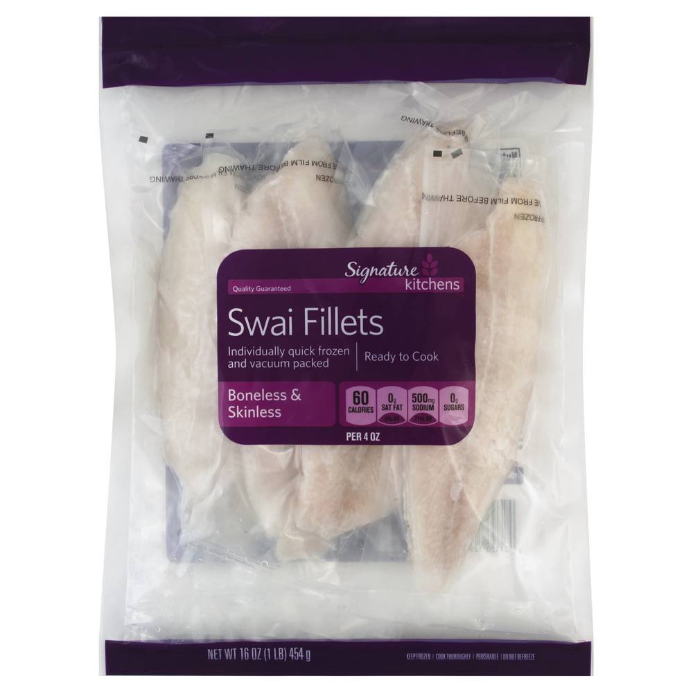 Signature Kitchens Swai Fillets Boneless & Skinless (1 lbs)