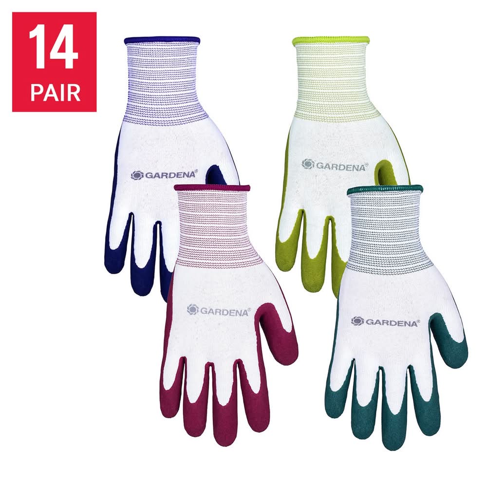 Gardena - Gants En Latex, Paquet De 14 / Gardena Latex Gloves, Pack Of 14