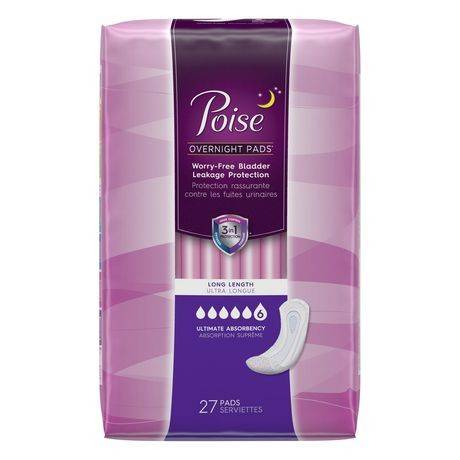 Poiseâ Ultimate Absorbency Pads (regular, long | 27-33 pads)